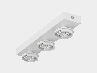 Крепление сменное М13 для светильников MINI VILLY, поворотное накладное тройное, цвет Белый, MINI-VL-M13-WH