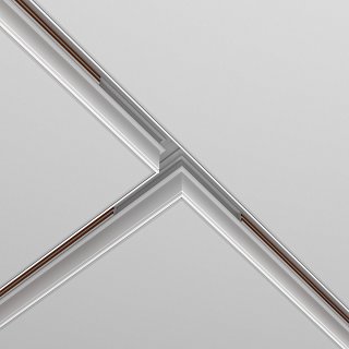 Коннектор Т-образный Exility встраиваемый под ГКЛ 9,5мм, белый