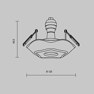 Встраиваемый светильник Gyps Classic GU10х1 35Вт