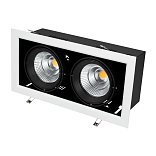 Светильник CL-KARDAN-S375x190-2x25W White6000 (WH-BK, 30 deg) (Arlight, IP20 Металл, 3 года)
