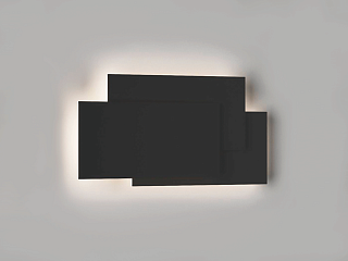 Светильник настенный GW черный, 3000K, GW-6809-12-BL-WW