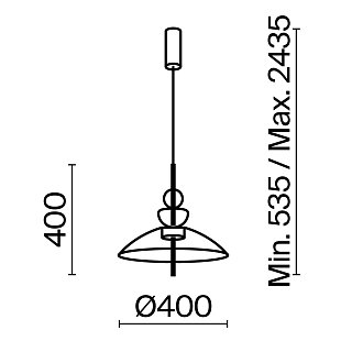 Подвесной светильник Bangkok 3000К 12Вт