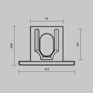 Комплект заглушек (для профиля 12×09) 10 шт., ALM-1209-EC 642068