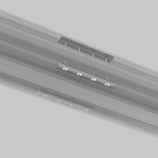 Комплект прямых соединителей для демпферного шинопровода, 4 шт