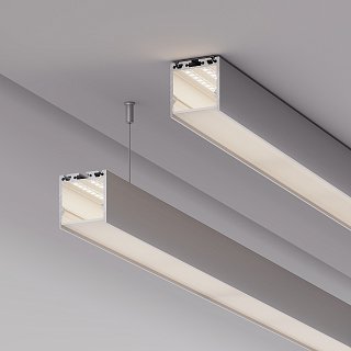 Профиль с экраном SL-LINE-3535-2500 ANOD+OPAL (Arlight, Алюминий)