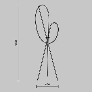 Напольный светильник (торшер) Crochet 3000К 36Вт