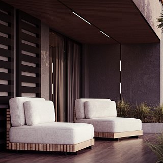 Уличный трековый светильник Basis Exility IP 4000К 24Вт 120° черный