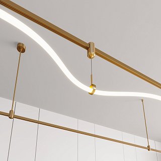 Держатель трека ART-APRIORI-HOLDER-HANG-TUBE-L1500 (GD) (Arlight, IP20 Металл, 3 года)