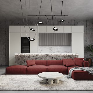 Подвесной светильник Campana Parity 3000K 12Вт 120° черный