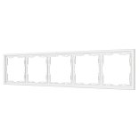 Рамка пластиковая FRM-NOBE-SFPL-5-WH (Arlight, -)