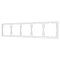 Рамка пластиковая FRM-NOBE-SFPL-5-WH (Arlight, Белый кварц)