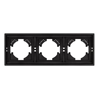 Рамка пластиковая FRM-TENDO-SFPL-3-BK (Arlight, -)