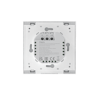 Умный настенный выключатель H1 EU (без нейтрали, 2 клавиши) | Aqara Smart Wall Switch H1 EU (No Neutral, Double Rocker)