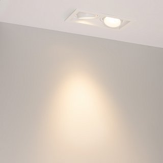 Светильник MS-VORTEX-BUILT-S210x117-2x20W Warm3000 (WH-WH, 40 deg, 230V) (Arlight, IP20 Металл, 5 лет)