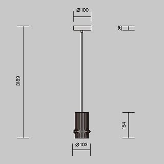 Подвесной светильник Pilastro 3000K 6Вт