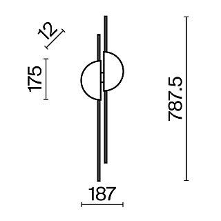 Настенный светильник (бра) Skyline 4000K 23Вт