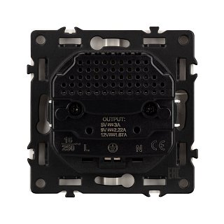 Механизм розетки с USB зарядкой SCT-NOBE-MUAC-SFPL-WH (230V, 16A) (Arlight, -)