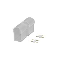 Двусторонний коннектор (выход прямой) для гибкого неона AC220V 25x13 мм