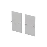 Комплект заглушек (для профиля 65×42) 2 шт., ALM-6542-EC 642056