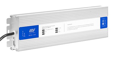Блок питания герметичный компактный  ELF, 12В, 300Вт, металл, IP67