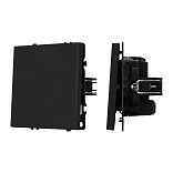 Механизм выключателя одноклавишный перекрёстный SWT-NOBE-MKX1-SFPL-BK (230V, 10A) (Arlight, -)