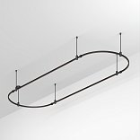 Основание ART-APRIORI-OVAL-ROD-400-3000x1000 (BK) (Arlight, IP20 Металл, 3 года)