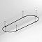 Основание ART-APRIORI-OVAL-ROD-400-3000x1000 (BK) (Arlight, IP20 Металл, 3 года)