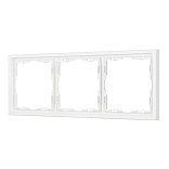 Рамка пластиковая FRM-NOBE-SFPL-3-WH (Arlight, -)