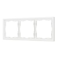 Рамка пластиковая FRM-NOBE-SFPL-3-WH (Arlight, -)