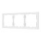Рамка пластиковая FRM-NOBE-SFPL-3-WH (Arlight, -)