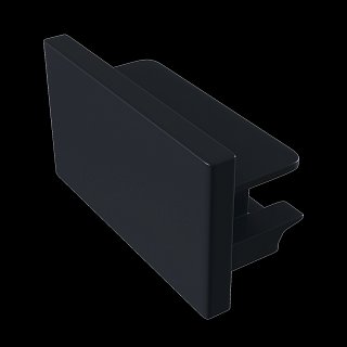 Заглушка торцевая Unity накладной черный 1 шт.