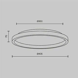 Потолочный светильник Orign 3000К 27Вт