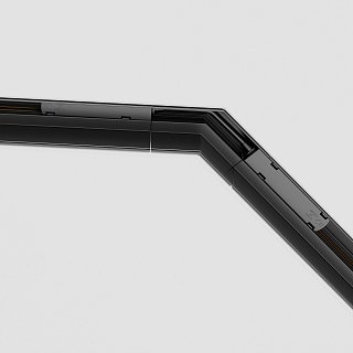 Угол-соединитель 135° Gravity встраиваемый черный