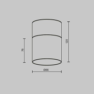 Потолочный светильник Glory GX53 12Вт
