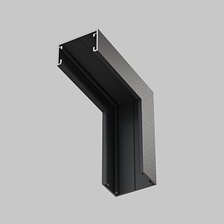 Коннектор угловой внутренний, накладной Basity, черный