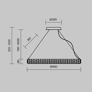 Подвесной светильник Castello 3000К 35Вт