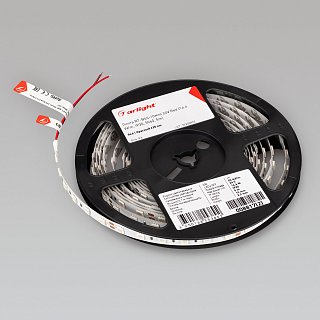 Светодиодная лента RT-B60-10mm 24V Red (14.4 W/m, IP20, 5060, 5m) (Arlight, Открытый)