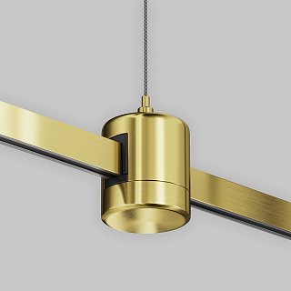 Подвес тросовый Hang с прямым коннектором питания Flarity латунь
