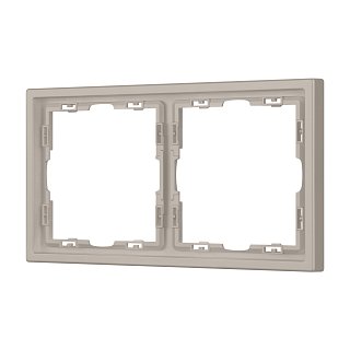 Рамка пластиковая FRM-NOBE-SFPL-2-CA (Arlight, Кашемир)