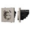 Механизм розетки с USB зарядкой SCT-NOBE-MUAA-SFPL-CA (230V, 16A) (Arlight, Кашемир)