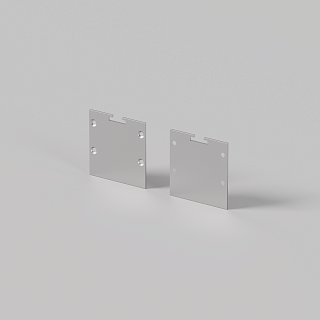 Комплект заглушек (для профиля 72×36) 2 шт., ALM-7236T-S-EC 642083