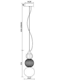 Подвесной светильник Collar 3000K 16Вт