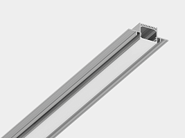 Встраиваемый в гипсокартон алюминиевый профиль Design LED без видимой рамки LG35, 2500 мм, анодированный, LG35-R
