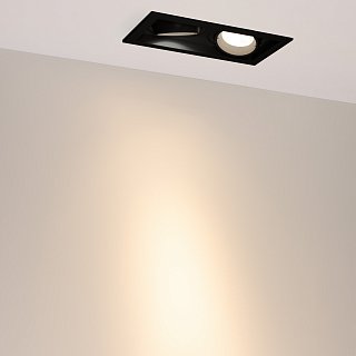 Светильник MS-VORTEX-BUILT-S210x117-2x20W Warm3000 (BK-BK, 20 deg, 230V) (Arlight, IP20 Металл, 5 лет)