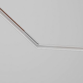 Коннектор угловой 135° Exility встраиваемый под ГКЛ 9,5мм, белый