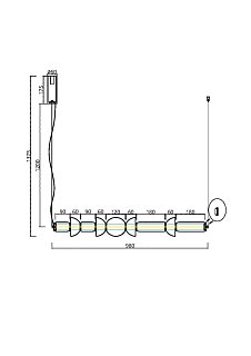 Подвесной светильник Cosmo 3000К 39Вт