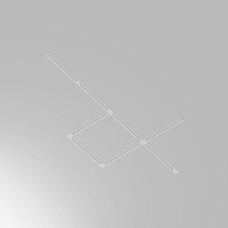 Шинопровод 2м Unity встраиваемый белый