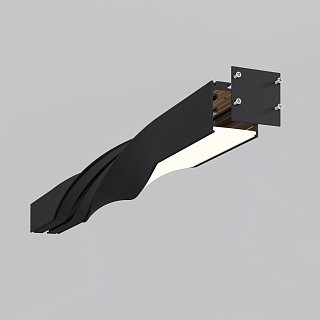 Радиусный профиль 35x35 Twist 180° черный