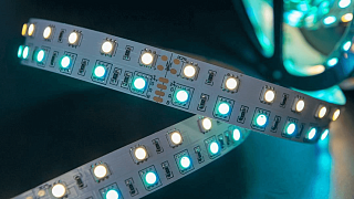 Светодиодная лента 5050, 120 LED/м, 28,8 Вт/м, 24В , IP20, Цвет: RGB + теплый белый, SWG5120-24-28.8-RGBWW-M