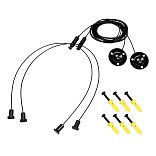 Подвес LINE-6070 2x2m Set BLACK (Pad 9x2mm) (Arlight, Металл)